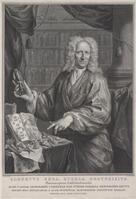 KG 07053
<br/>
Portret Albertus Seba met zijn verzameling naturalia
<br/>
<em>Houbraken, Jacob (1698-1780)</em>